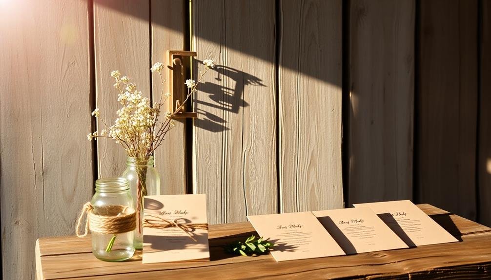 affordable rustic wedding invitations