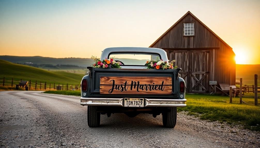 affordable rustic wedding transportation