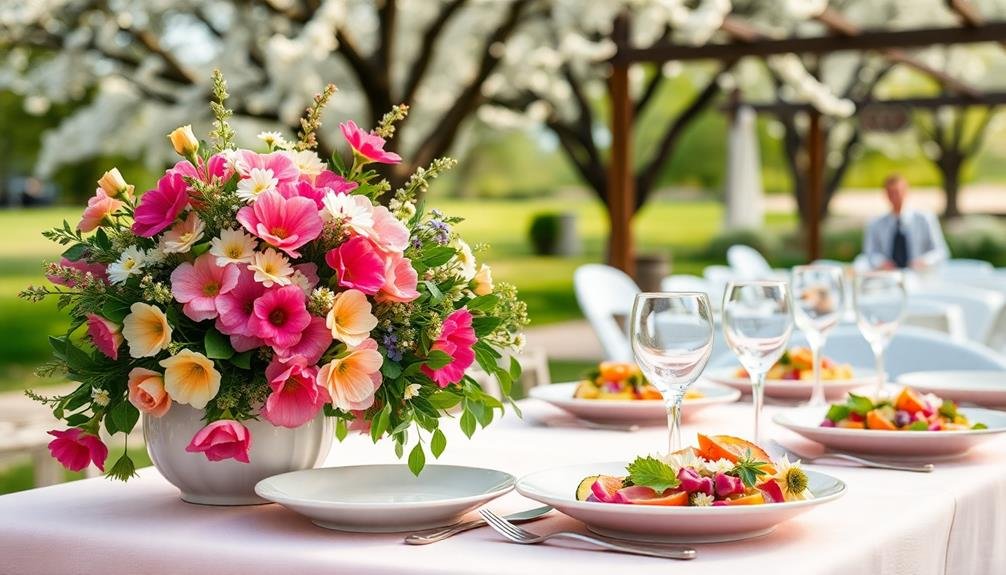 affordable spring wedding cuisine