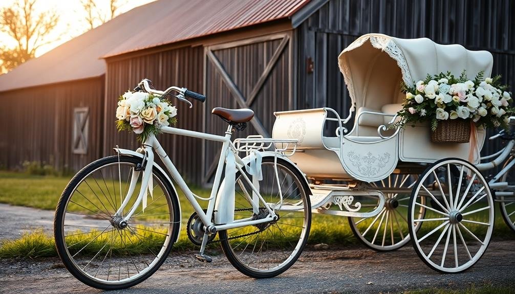 affordable stylish wedding transport