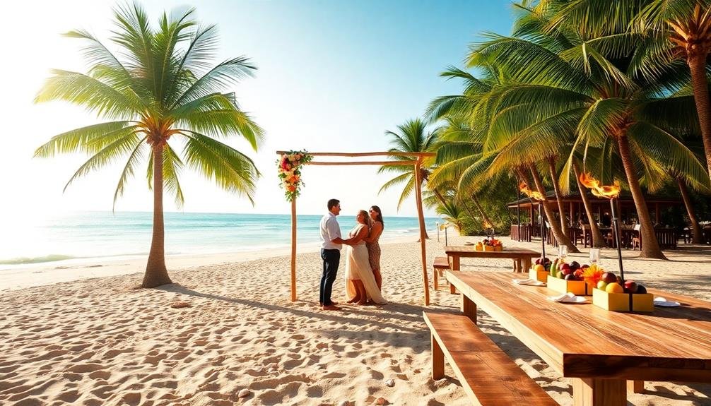 affordable tropical wedding ideas