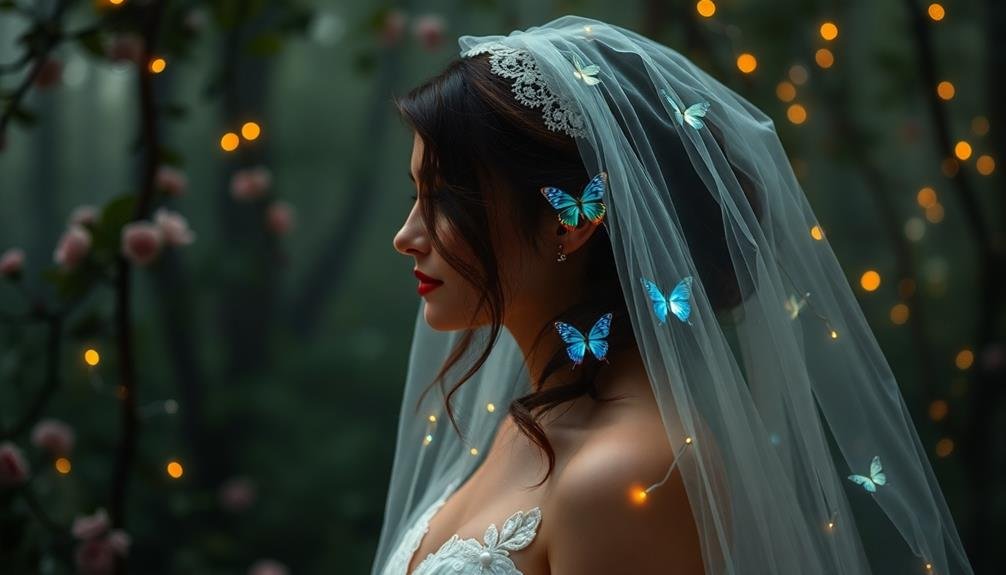 affordable whimsical wedding veils