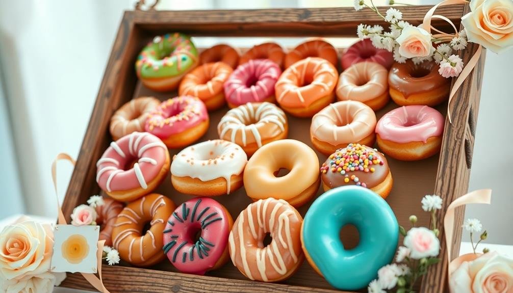 artistic donut presentation showcase