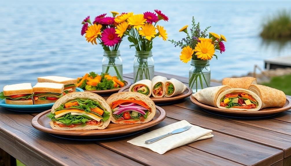 assorted sandwich and wrap