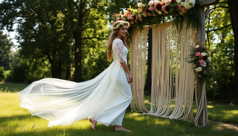 bohemian lace dress design