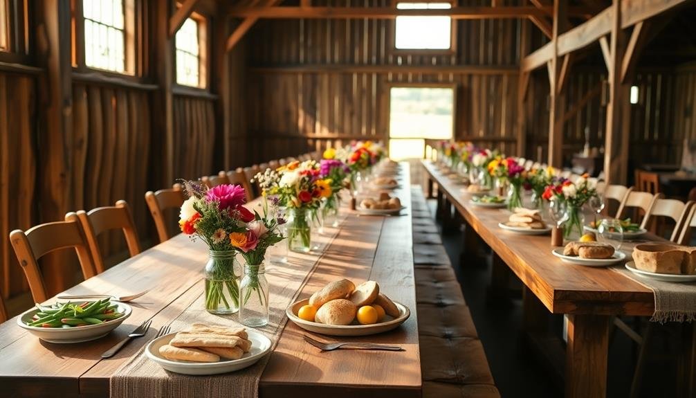 budget friendly country wedding menu