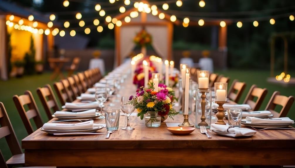 budget friendly evening wedding menu