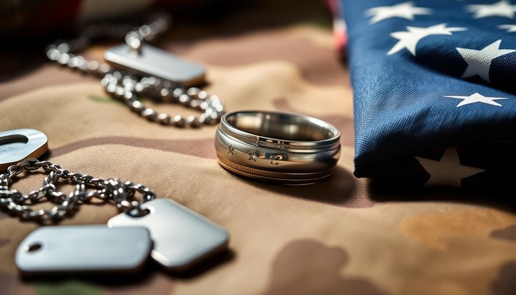 budget friendly military wedding rings