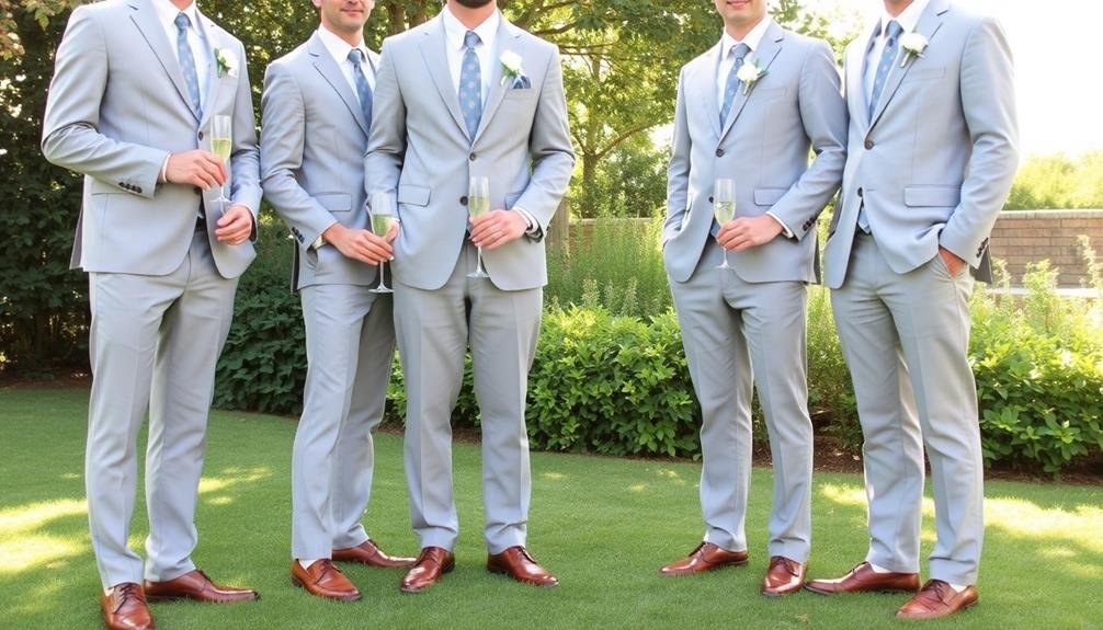 casual yet polished groomsmen attire