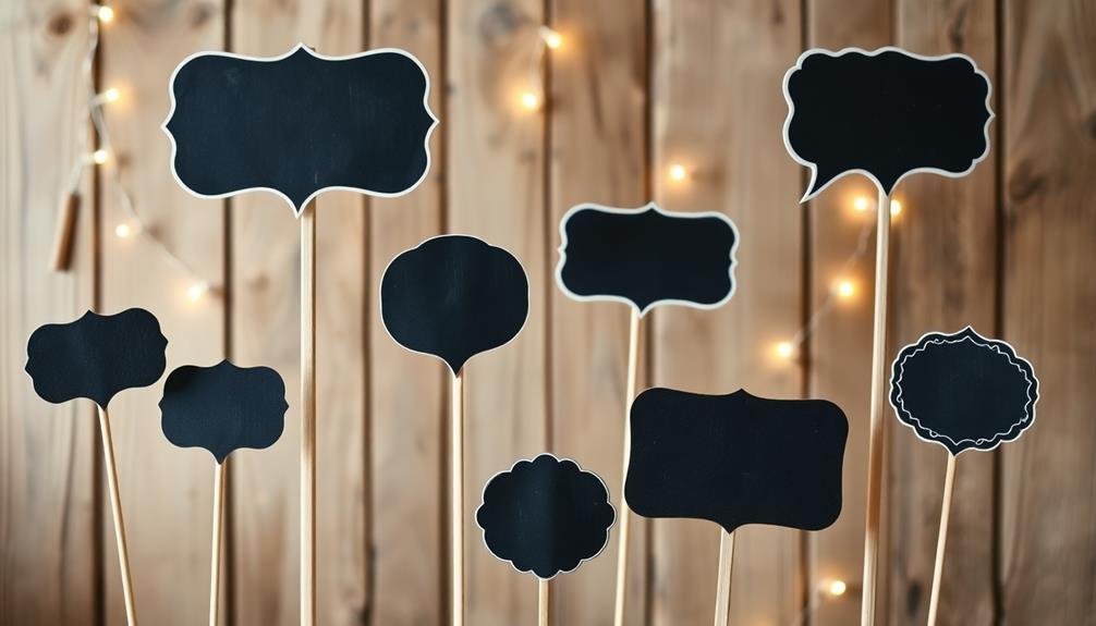 chalkboard speech bubble decorations