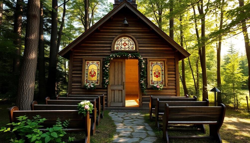 charming chapel wedding event