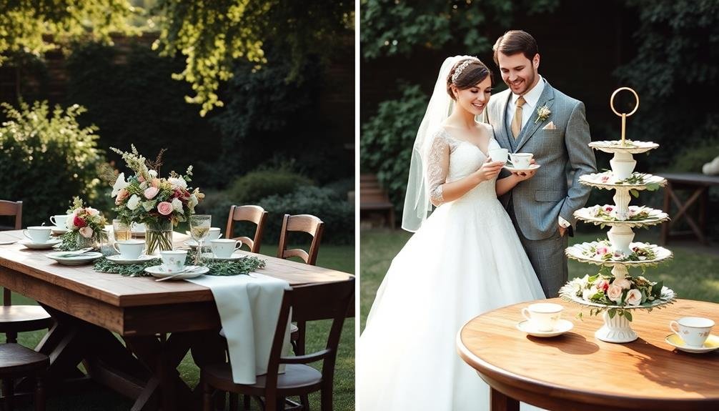 charming retro wedding celebration