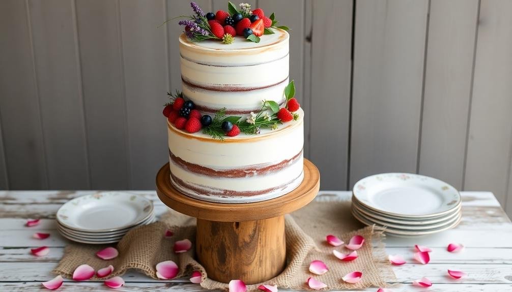 charming rustic wedding cakes