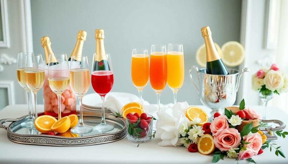 chic mimosa bar experience