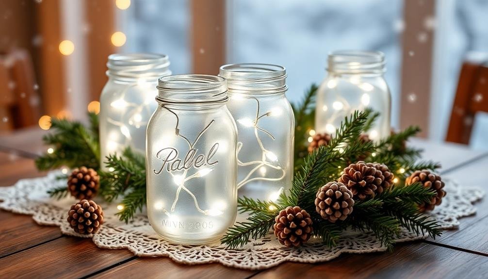 chilled decorative glass containers