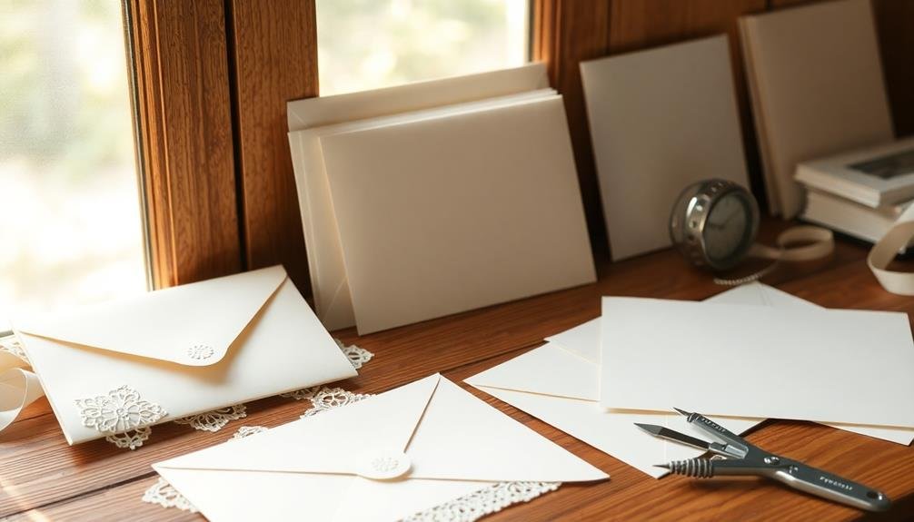 choosing paper and envelopes