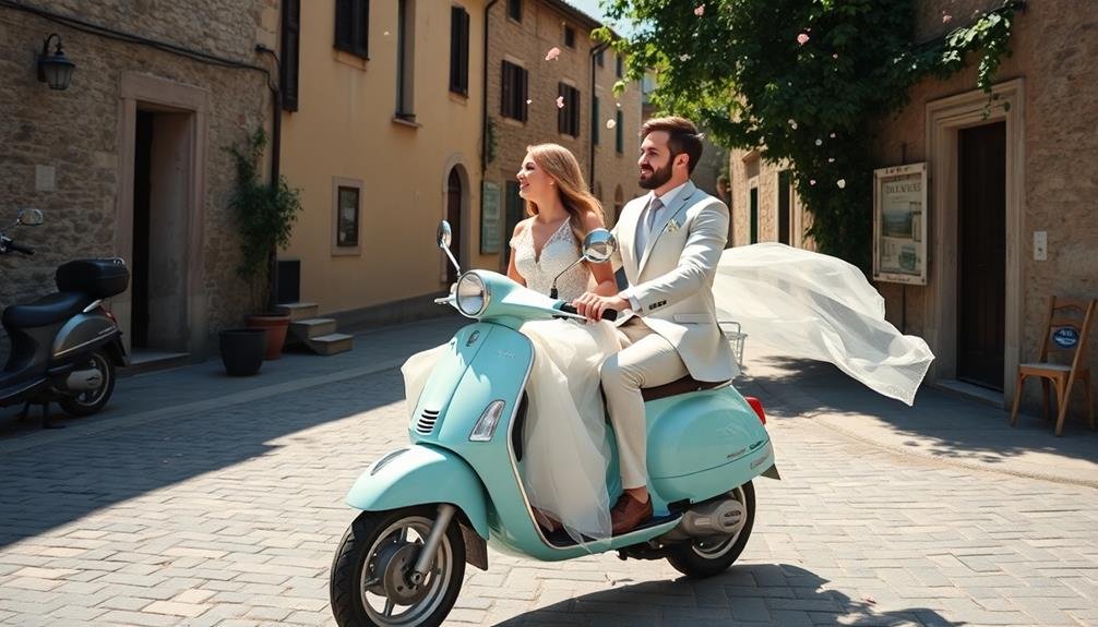 classic italian scooter style