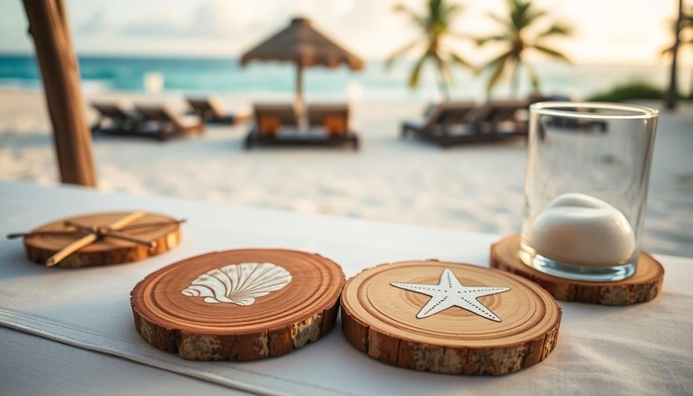 coastal decor drink coasters