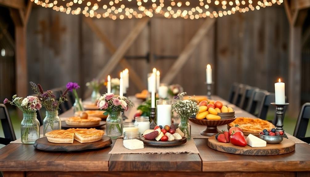 country chic diy wedding cuisine