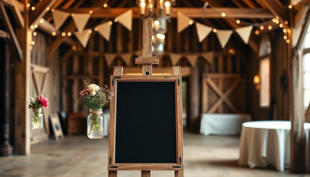 creative chalkboard messaging