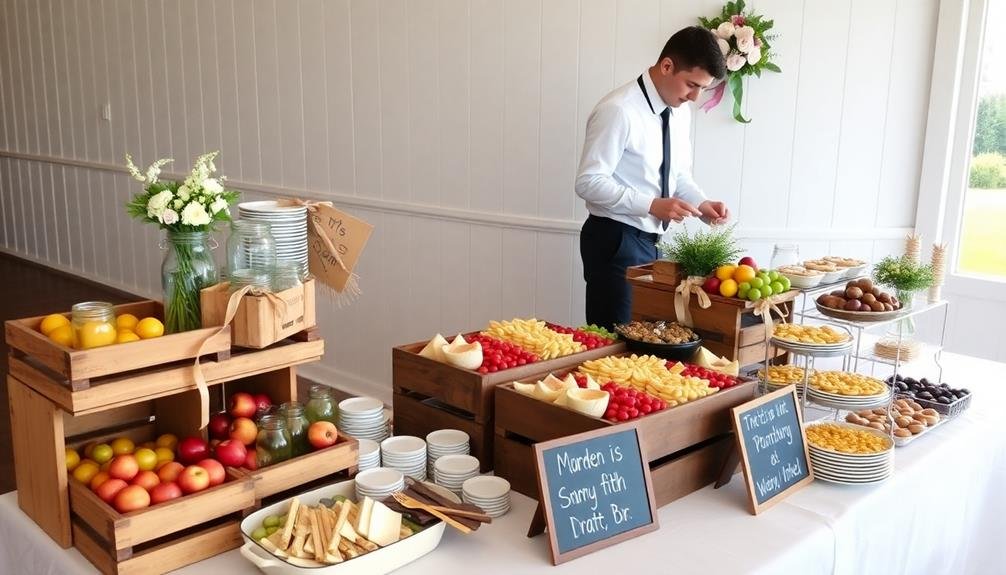 creative diy food stations