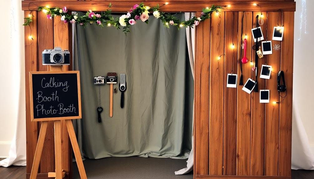 creative homemade photo booth