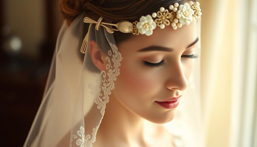 culinary themed bridal accessories