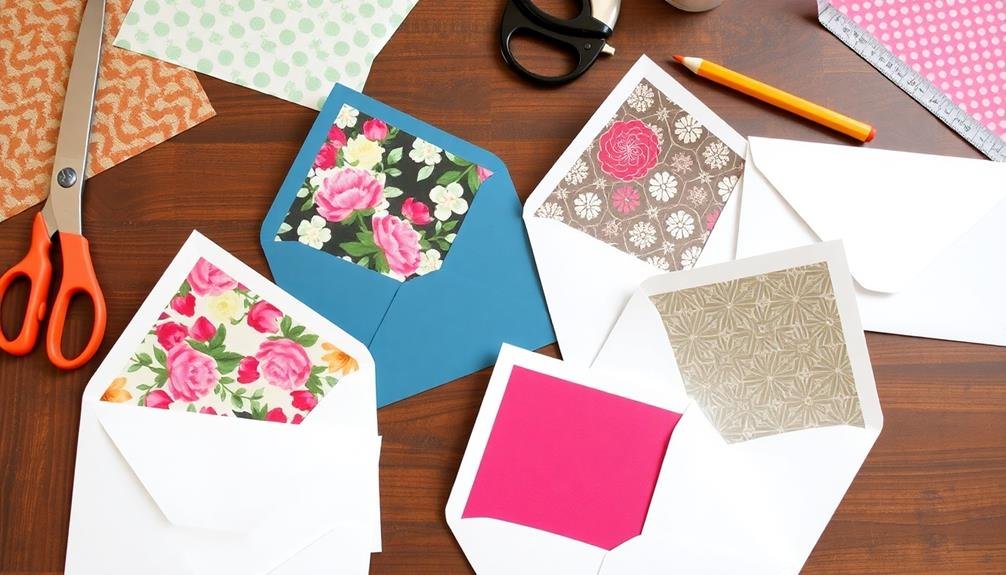 custom envelope liner crafting