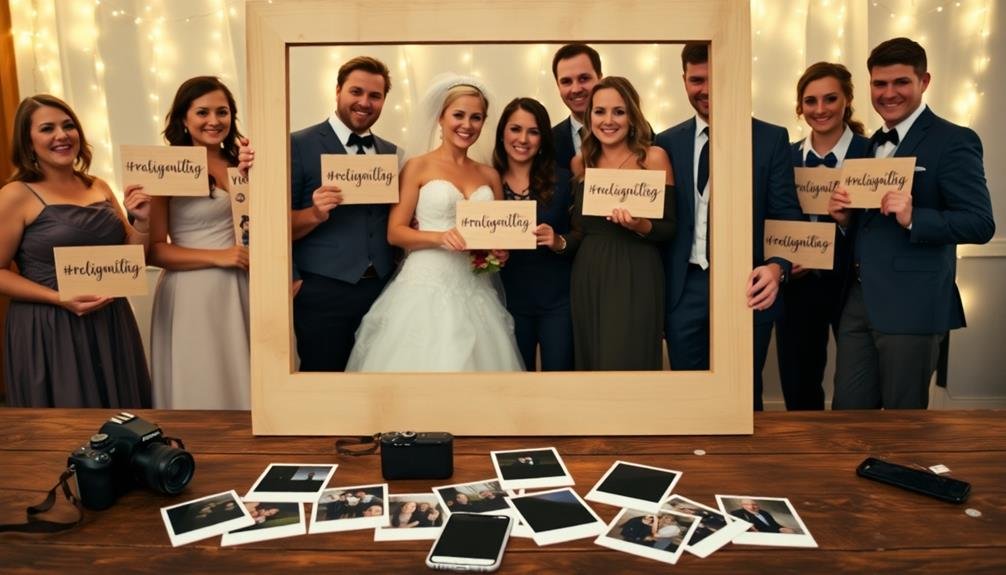 custom wedding hashtag prints