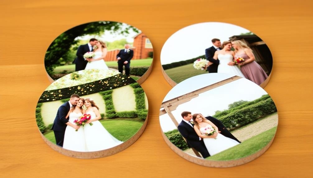 customizable decorative drink coasters