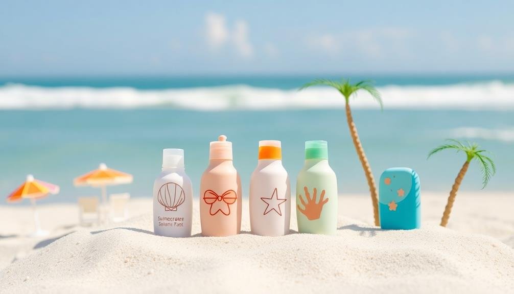 customizable sunscreen bottle options