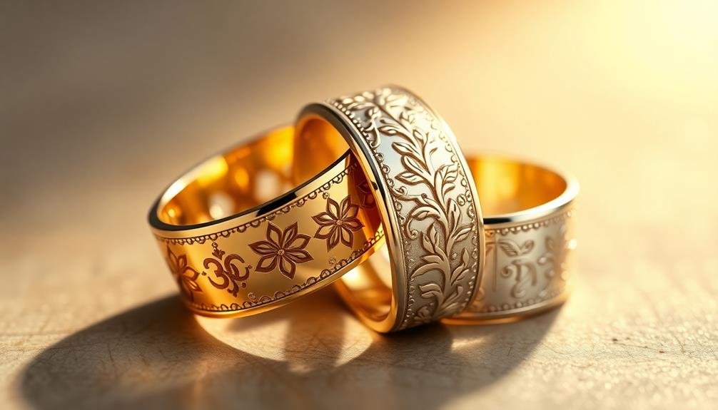 customized spiritual ring etchings