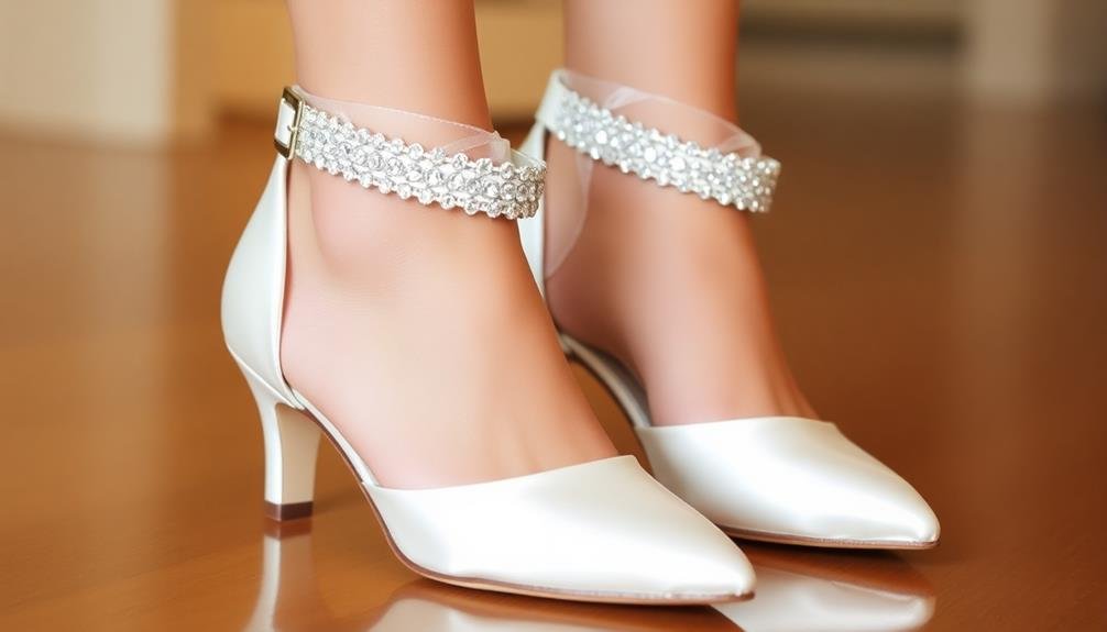 decorative ankle strap footwear