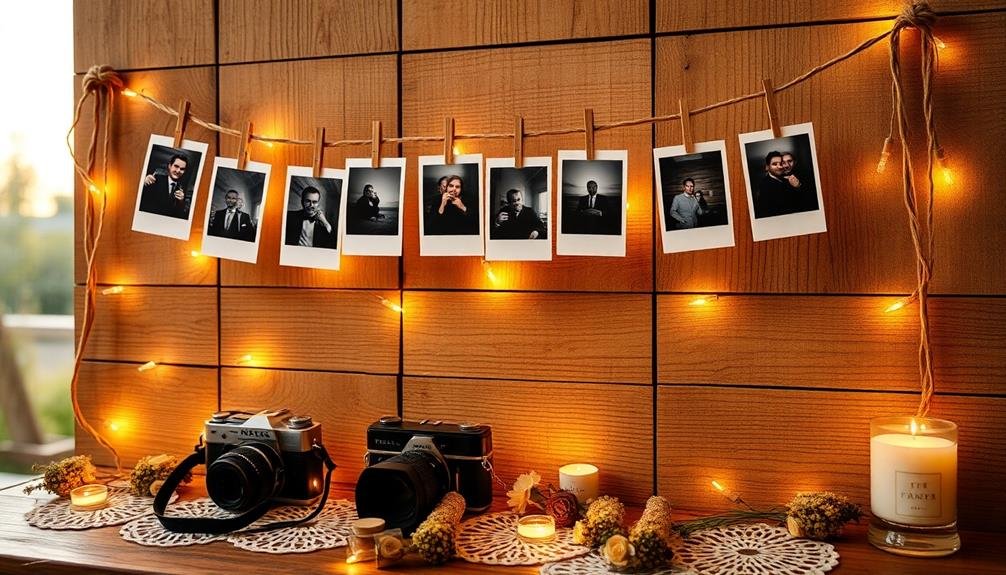 decorative photo display garland