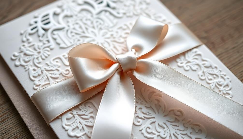 decorative ribbon accents