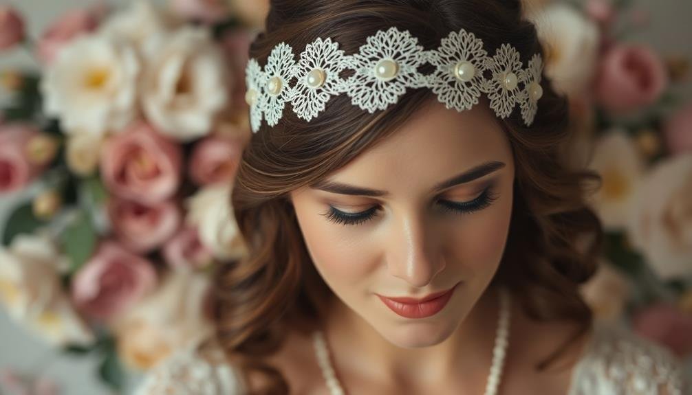 delicate lace hair accessories