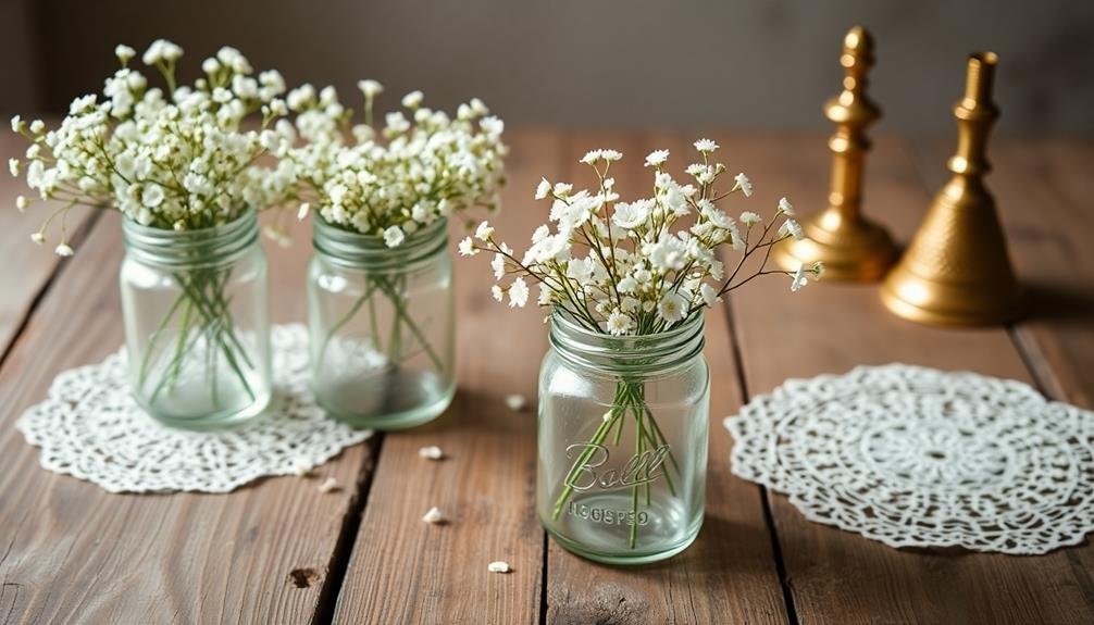 delicate white floral arrangement