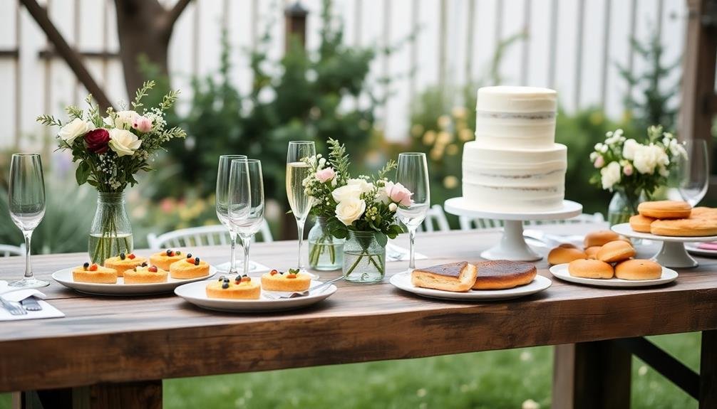 delicious brunch wedding treats