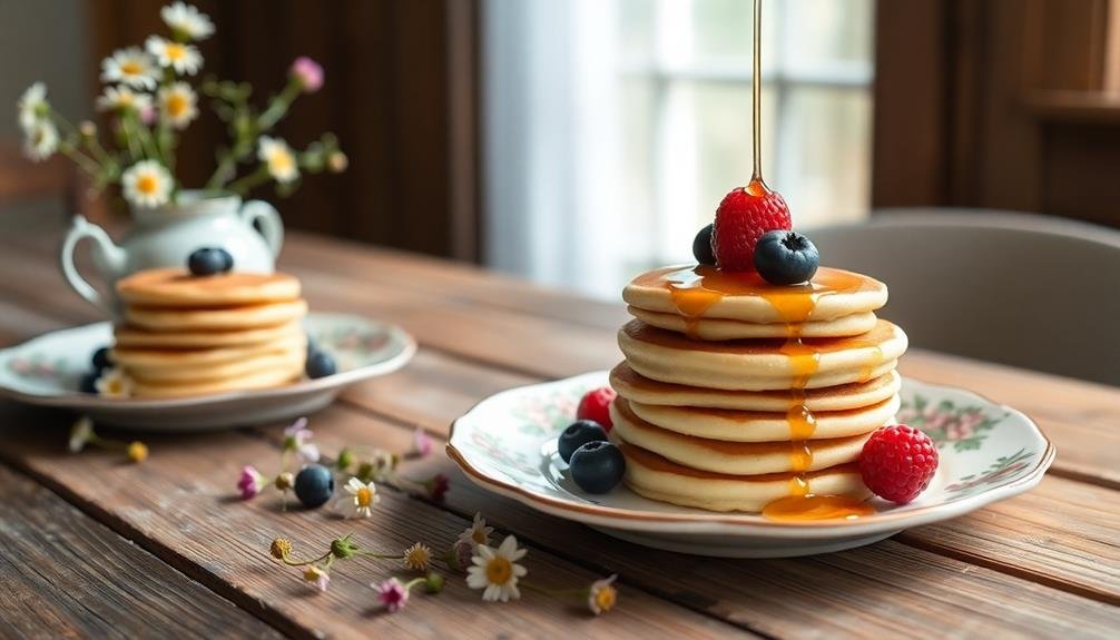 delicious mini pancake stacks
