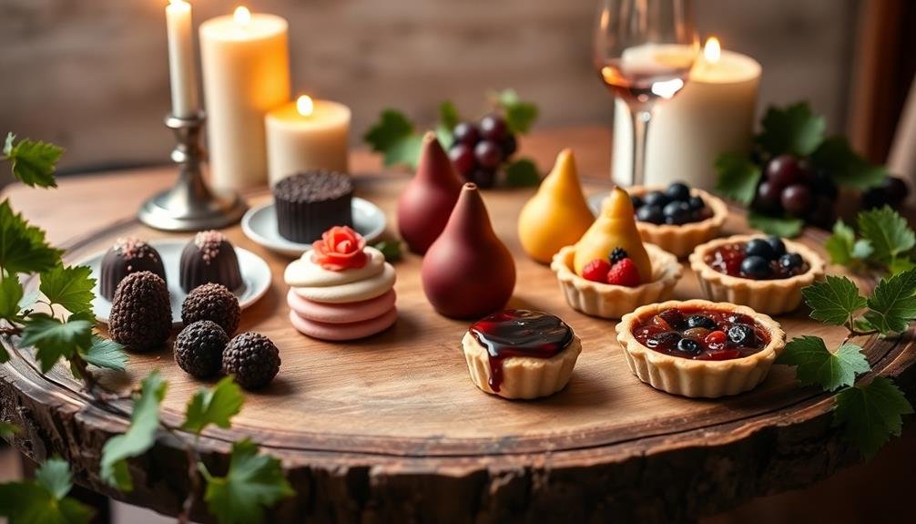 desserts infused with wine