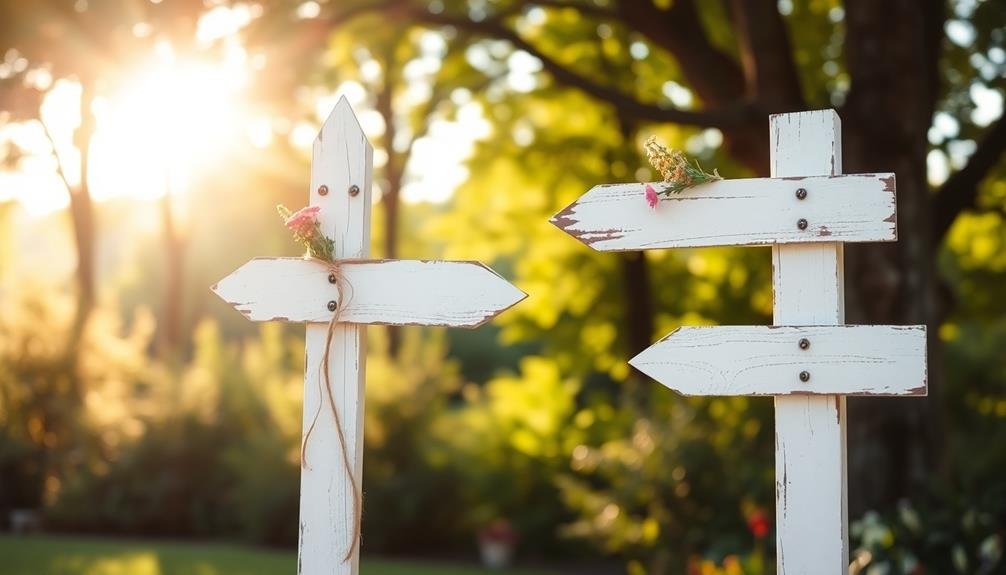 directional wedding moment arrows