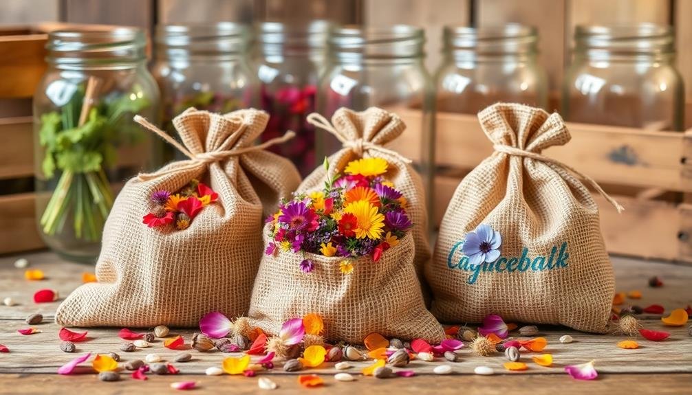 diverse floral seed collections