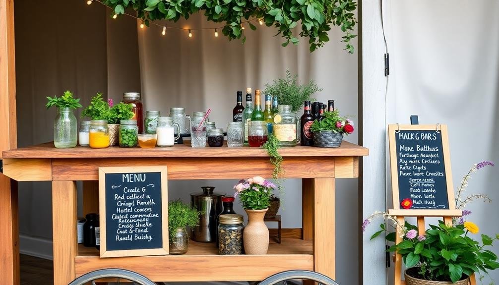 diy budget wedding bar ideas