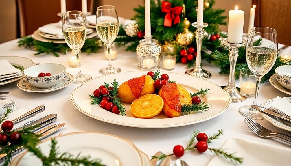 diy holiday wedding menu