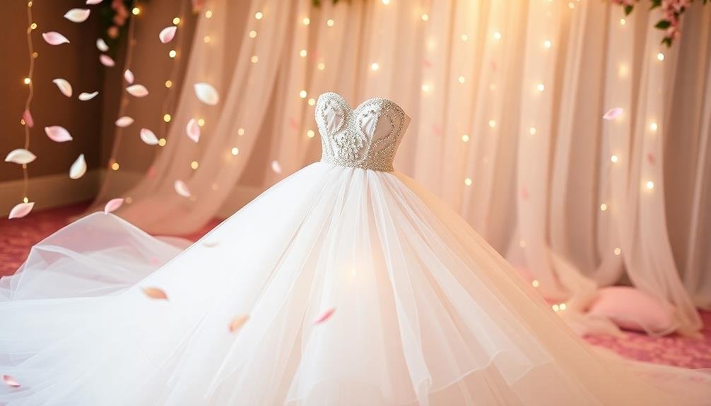 dreamy tulle evening dress