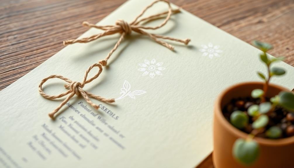 eco friendly invitation seed paper