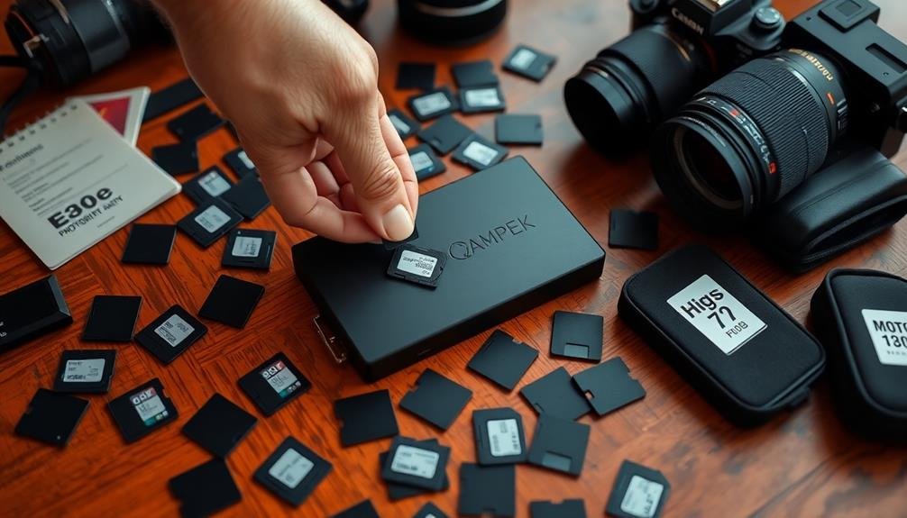 efficient memory card organization