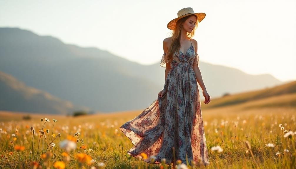 elegant bohemian style attire