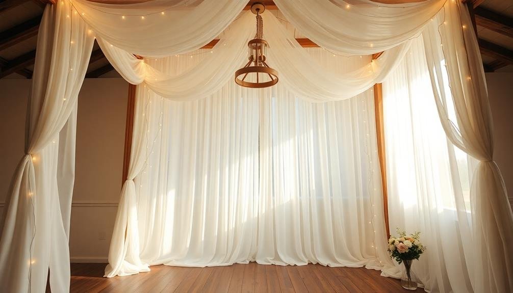 elegant fabric drape backdrops