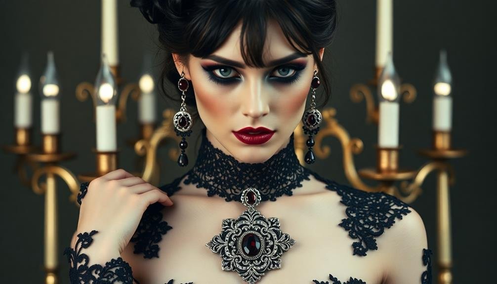 elegant gothic wedding accessories